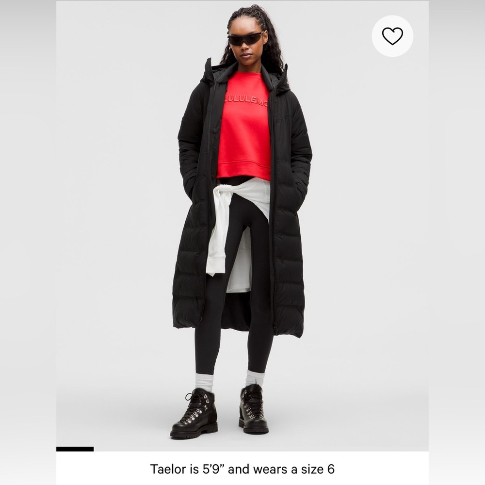 Women’s lululemon stretchseal sleet street 600 down fill long jacket Brand